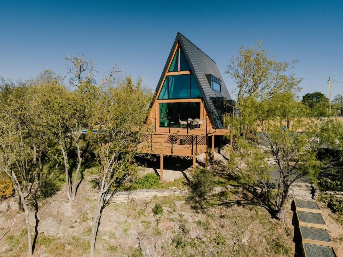 The Pedernales A-Frame Villa Fredericksburg Dış mekan fotoğraf