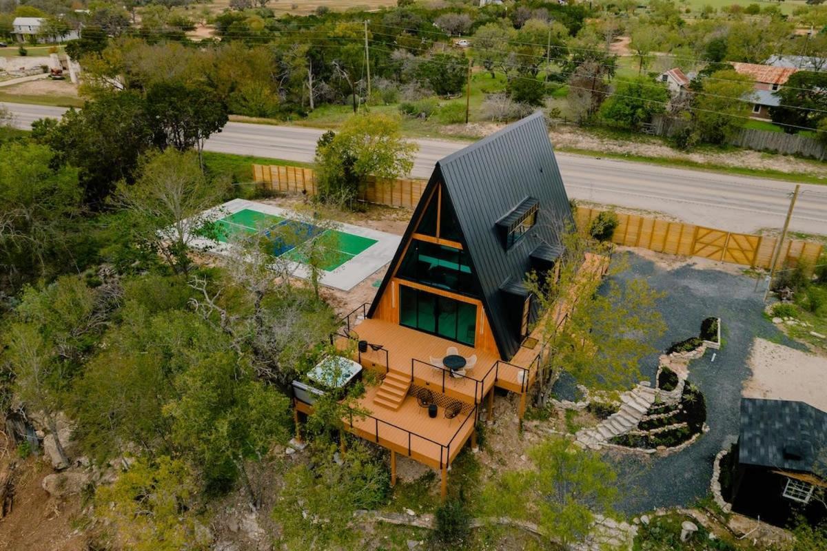 The Pedernales A-Frame Villa Fredericksburg Dış mekan fotoğraf